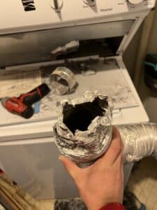 bad transition - dryer vent cleaning